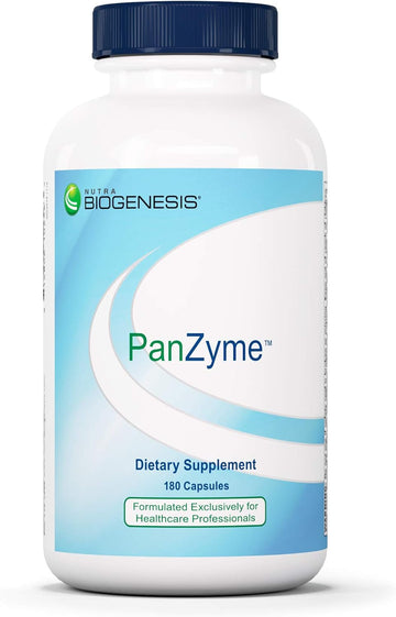 Nutra BioGenesis - PanZyme - B Vitamins, Betanine HCl, and Pancreatin as Digestive Enzymes for Digestive Health - 180 Capsules