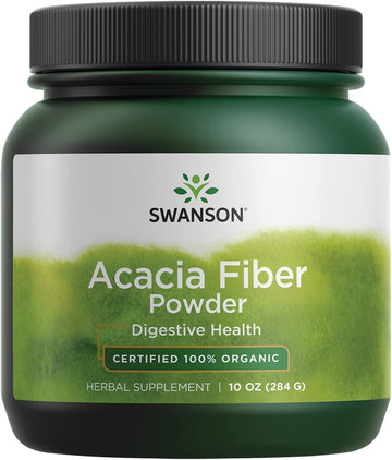 Swanson 100% Certified Organic Acacia Fiber Powder 10 Ounce (284 G) Pwdr