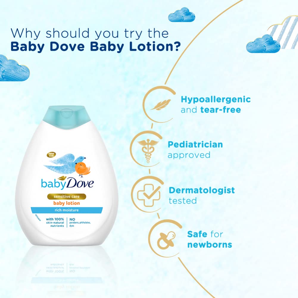 Baby Dove Rich Moisture Nourishing Baby Lotion, 400ml : Baby