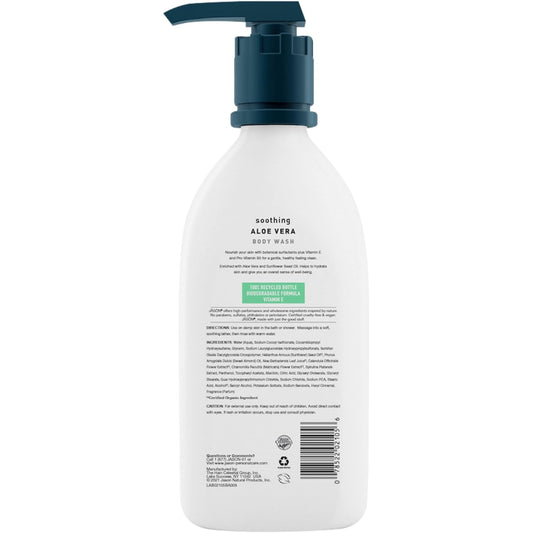 Jason Aloe Vera Soothing Body Wash, For A Gentle Feeling Clean, 30 Fluid Ounces