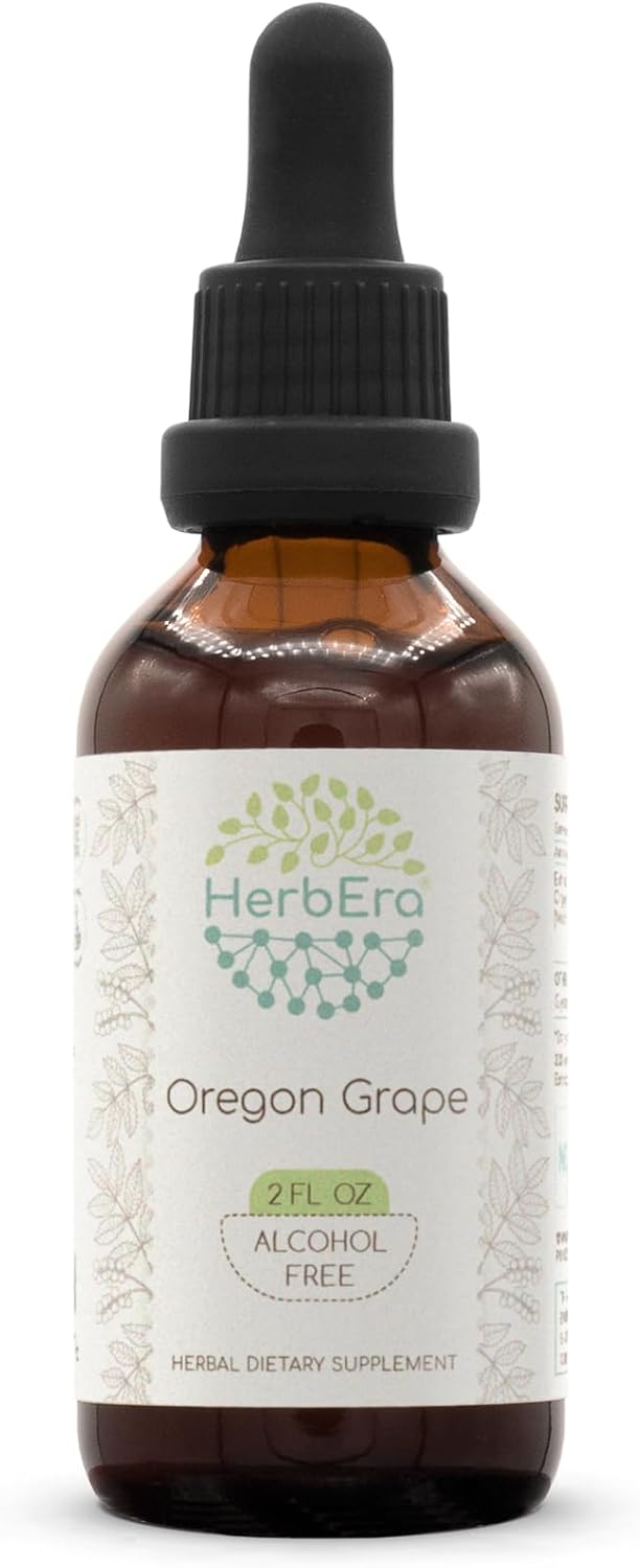 Oregon Grape B120 Alcohol-Free Herbal Extract Tincture, Super-Concentrated Responsibly Farmed Oregon Grape (Mahonia Spp.) (4 Fl Oz)