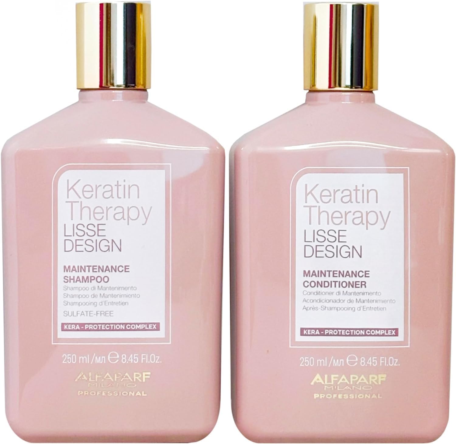 Alfaparf Lisse Design Keratin Shampoo & Conditioner Duo 250Ml