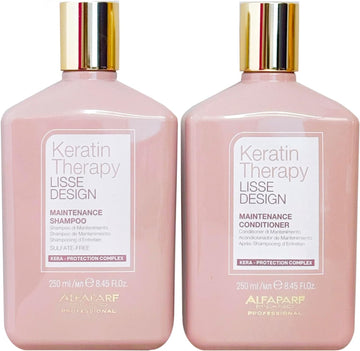 Alfaparf Lisse Design Keratin Shampoo & Conditioner Duo 250Ml