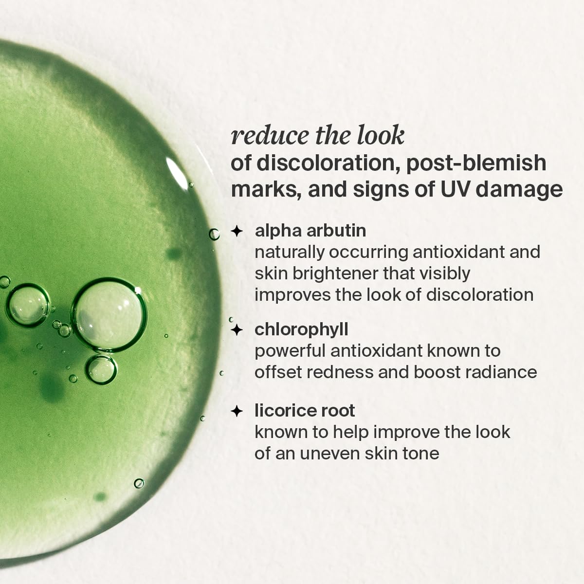 Cocokind Chlorophyll Discoloration Serum, Sensitive Skin Friendly Spot Fading Serum To Target Spots, Uneven Tone, And Redness, 1 Fl Oz : Beauty & Personal Care