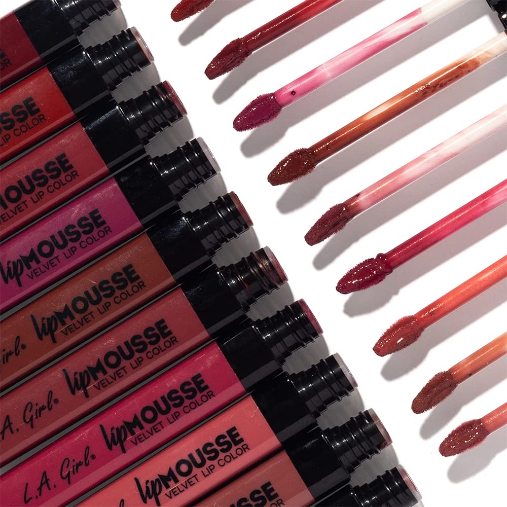 L.A. Girl Lip Mousse Velvet Lip Color, Lowkey Glc782 : Beauty & Personal Care