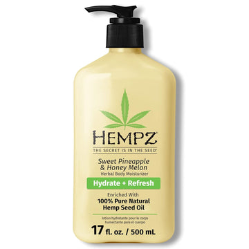 Hempz Body Lotion - Sweet Pineapple And Honey Melon - Daily Moisturizing Cream - 17Oz