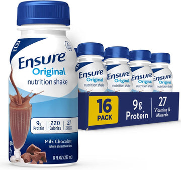 Ensure Original Milk Chocolate Nutrition Shake | Meal Replacement Shake | 16 Pack