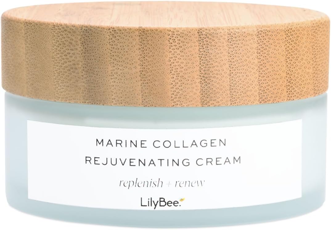 Lilybee - Marine Collagen Rejuvenating Cream, 90G - Moisturiser Infused With Marine Botanicals - Marine Collagen & Marine Algae
