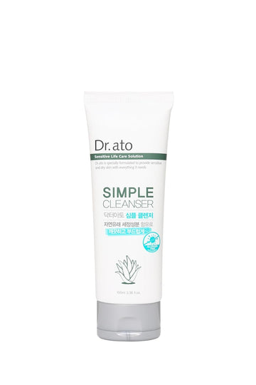 Simple Cleanser For Dry And Sensitive Skin - Hypoallergenic, Naturally Derived Ingredients, Moisturizing And Soothing, Korean Skincare (3.38 Fl Oz)