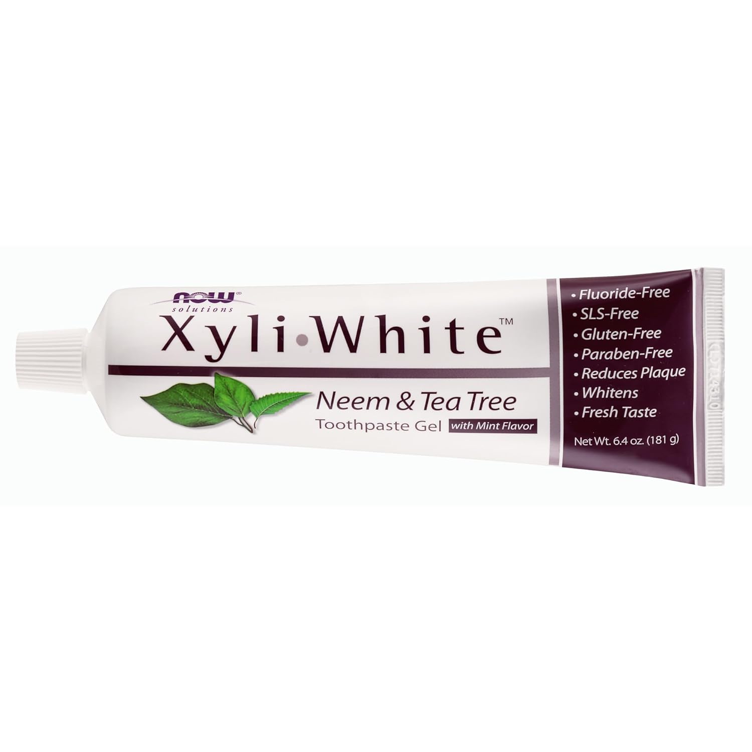 Now Solutions, Xyliwhite™ Toothpaste Gel, Neem And Tea Tree, Cleanses And Whitens, Clean And Fresh Taste, 6.4-Ounce (Pack Of 2)