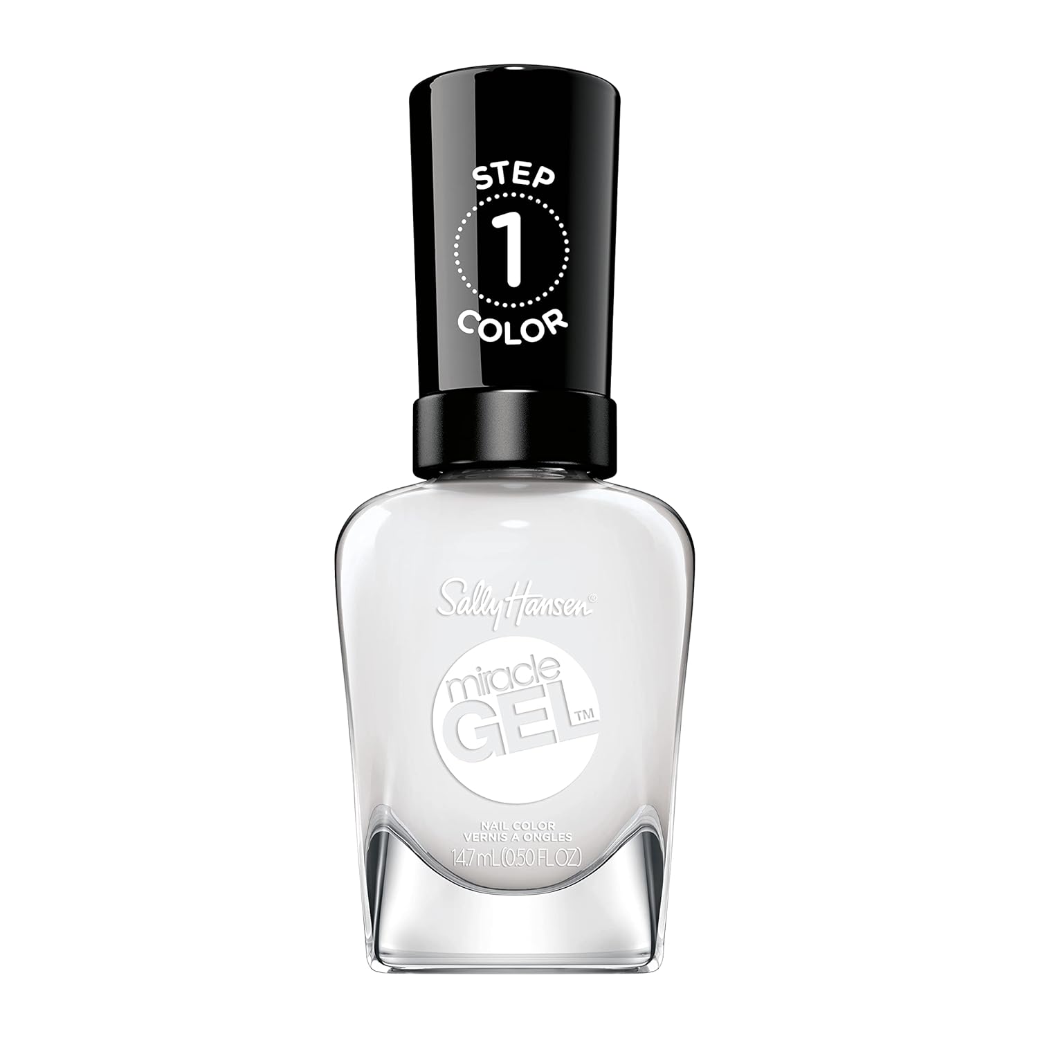 Sally Hansen Miracle Gel™, Cozy Chic Cuddle Puddle, Long Lasting, Gel-Like Formula, No Uv Lamp Needed, White Nail Polish