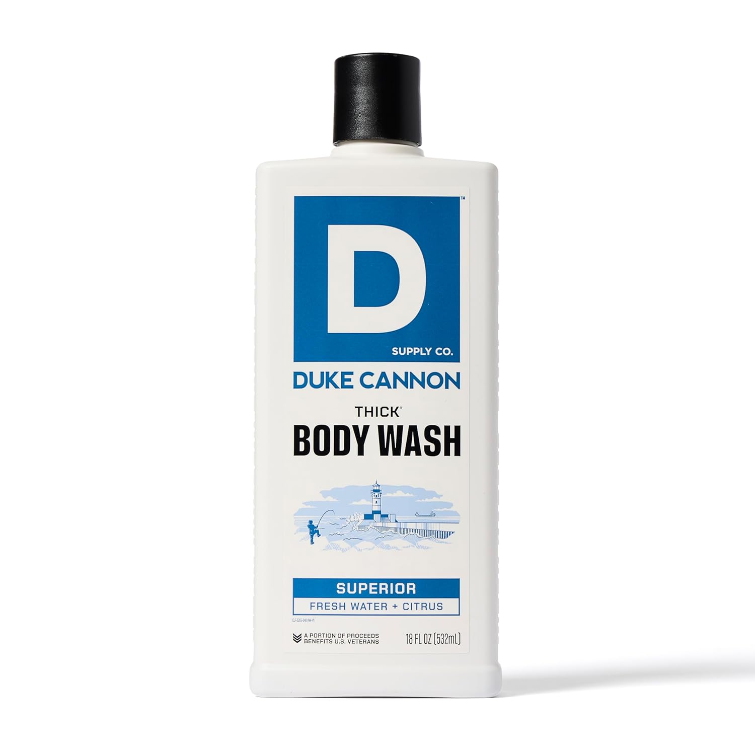 Duke Cannon Supply Co. Thick High Viscosity Body Wash – 3X Thicker, Plant-Based, Mineral-Enriched For Men – Men’S Body Scrub – Superior