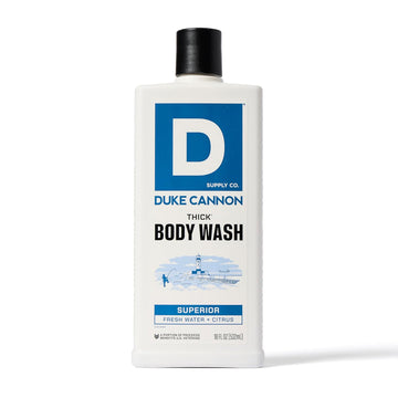 Duke Cannon Supply Co. Thick High Viscosity Body Wash – 3X Thicker, Plant-Based, Mineral-Enriched For Men – Men’S Body Scrub – Superior