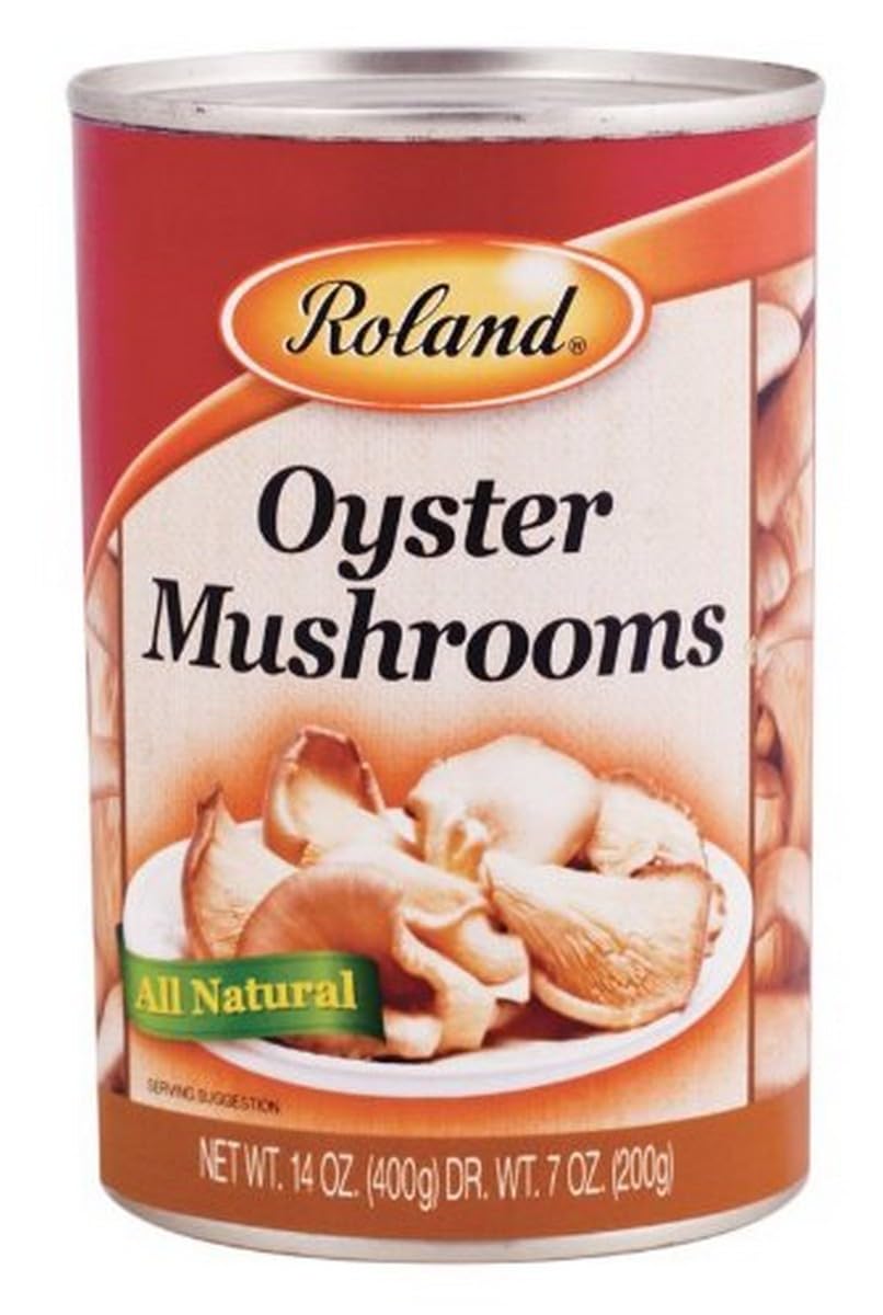 Roland Foods Canned Oyster Mushrooms, 14 Ounce Can, Pack Of 24