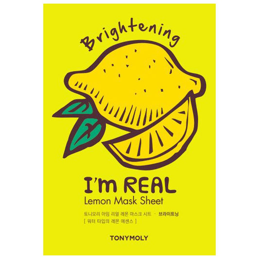 Tonymoly I'M Real Lemon Sheet Mask, 10 Count - Hydrates Skin And Reduces Wrinkles