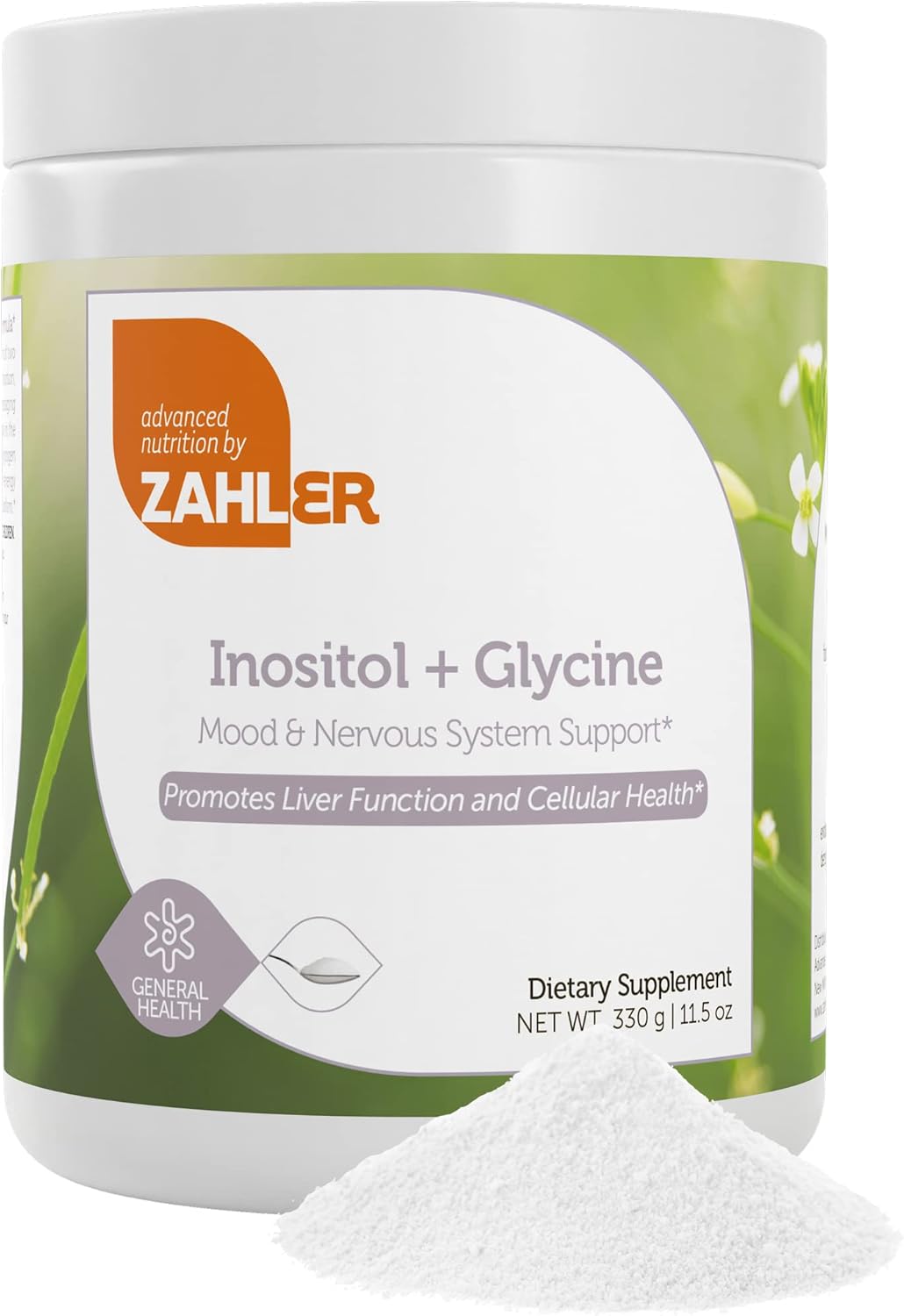 Zahler Inositol & Glycine Supplement Powder - Mood & Nervous System Support Supplements For Women - Hormone Balance & Healthy Ovarian Function - Kosher, Gluten Free, Dairy Free, Soy Free 11.5 Oz