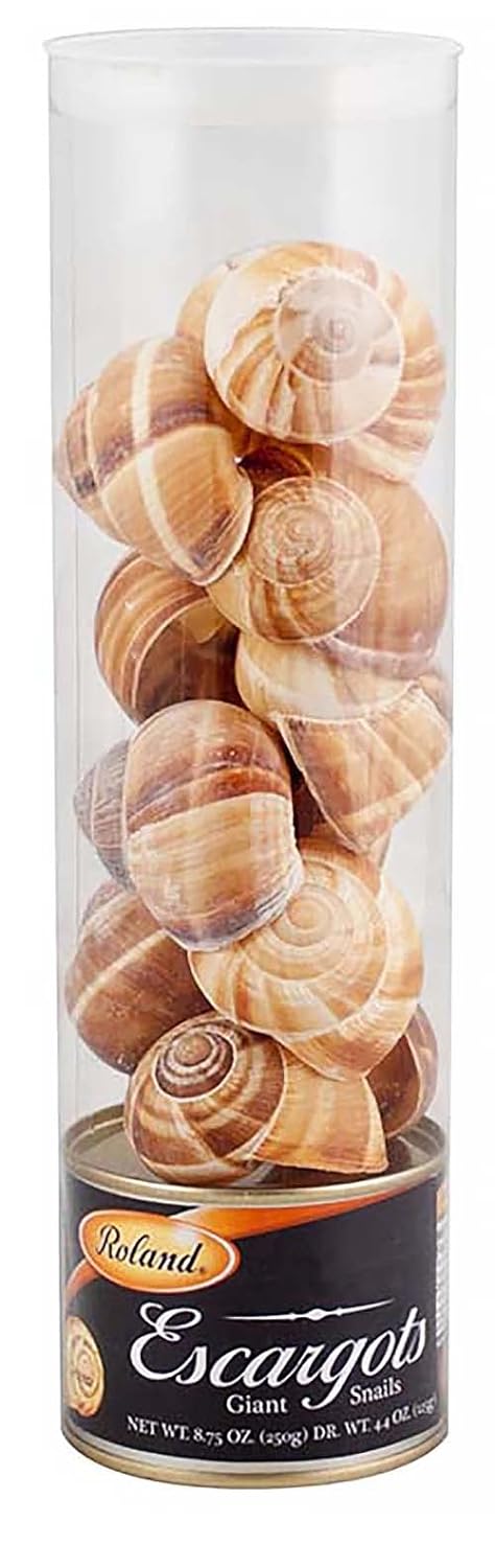 Roland Foods Escargots, Giant Snails with Shells, Specialty Imported Food, 7.76-Ounc( Pack of 1)