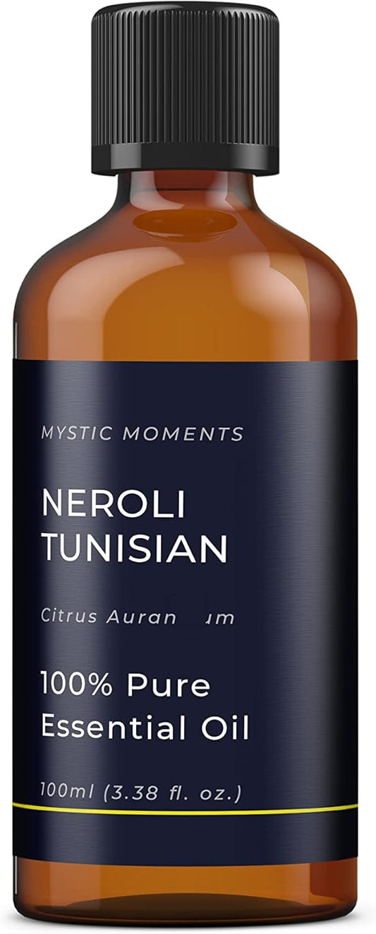 Mystic Moments | Neroli Tunisian Essential Oil 100ml - Pure & Natural oil for Diffusers, Aromatherapy & Massage Blends Vegan GMO Free