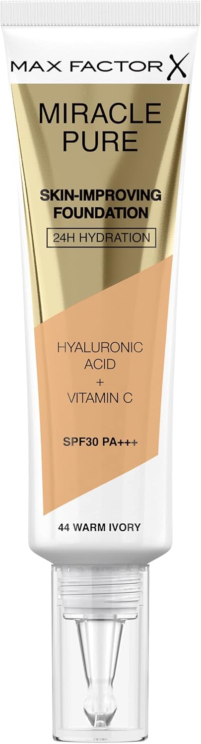 Max Factor Miracle Pure Foundation, Warm Ivory 44 : Amazon.co.uk: Beauty