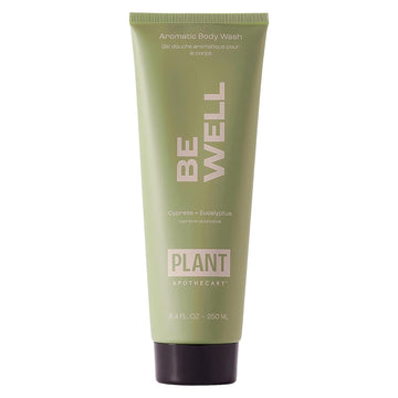 Plant Apothecary Sulfate Free Body Wash For Men And Women Be Well 8.4Oz Moisturizing Shower Gel With Essential Oils, And Vitamin E, Vitamin B5