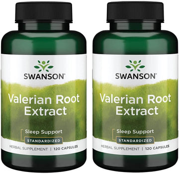 Swanson Valerian Root (Standardized) 200 Milligrams 120 Capsules (2 Pack)