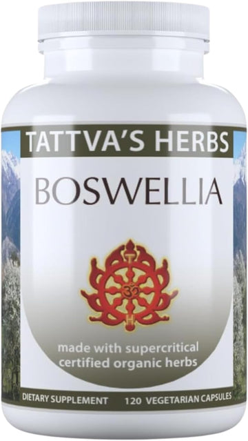 Tattva'S Herbs Boswellia Serrata Supplement, Boswellia Extract Capsules, Joint Support Supplement, Co2 Extract, Boswellia Complex Powder, 1-Pack, 120 Count, 500 Mg - 25 Years Of Premium Service