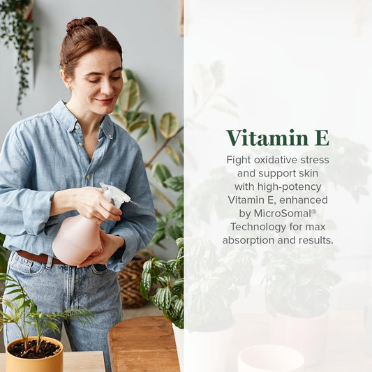 Global Healing Organic Vitamin E Liquid Drops 40 Mg - Natural D-Alpha Tocopherol 15% A-Tocopherol - Vegan Liquid Vitamin E Oil Oral Supplement For Skin - Low Dose Liposomal Vitamin (2 Oz)