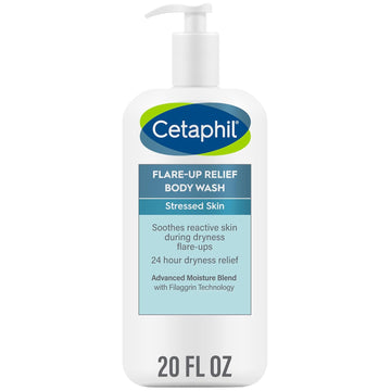 Cetaphil Body Wash, Flare-Up Relief Body Wash with Colloidal Oatmeal to Help Soothe and Condition Ultra-Dry, Mother's Day Gifts, Stressed, Sensitive Skin, 20 oz