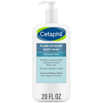 Body Wash By Cetaphil, New Flare-Up Relief Body Wash With Colloidal Oatmeal To Help Soothe And Condition Ultra-Dry, Stressed, Sensitive Skin, 20 Oz