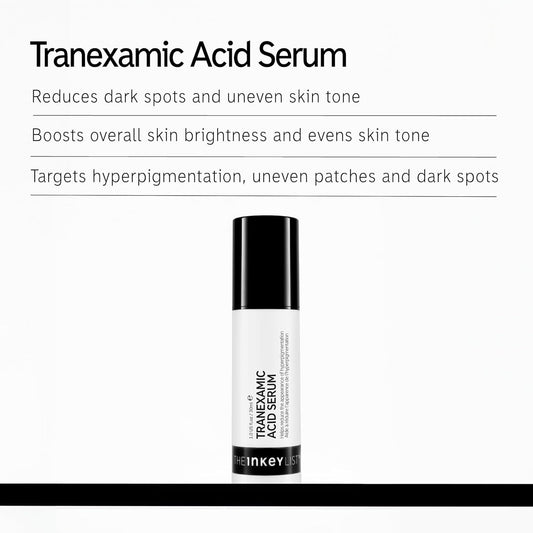 The Inkey List 2% Tranexamic Acid Serum 30Ml, Targets Dark Spots, Brightens Skin, Fragrance Free, Suitable For All Skin Types