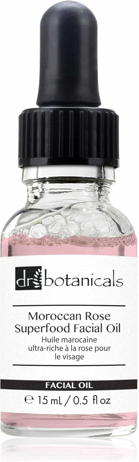 DR BOTANICALS Moroccan Rose Facial Oil with Vitamin C and Hyaluronic Acid - Skin Brightening, Anti-Aging, Anti-Wrinkle & Hydrating Treatment for All Skin Types (15ml) : Amazon.co.uk: Beauty