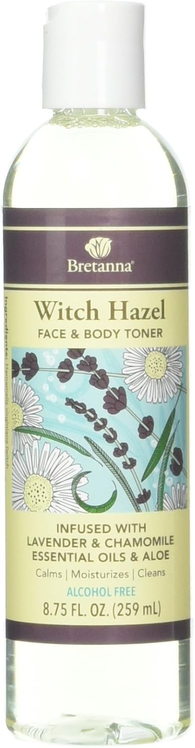 Bretanna Witch Hazel Toner Lavender Chamomile, 2.25 Fl Oz : Beauty & Personal Care