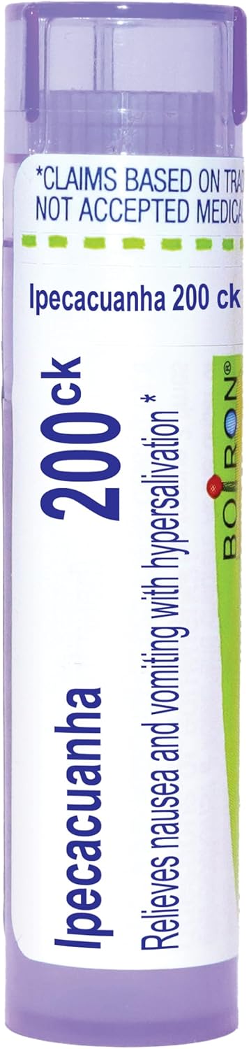 Boiron Ipecacuanha 200Ck Homeopathic Medicine For Nausea - 80 Pellets
