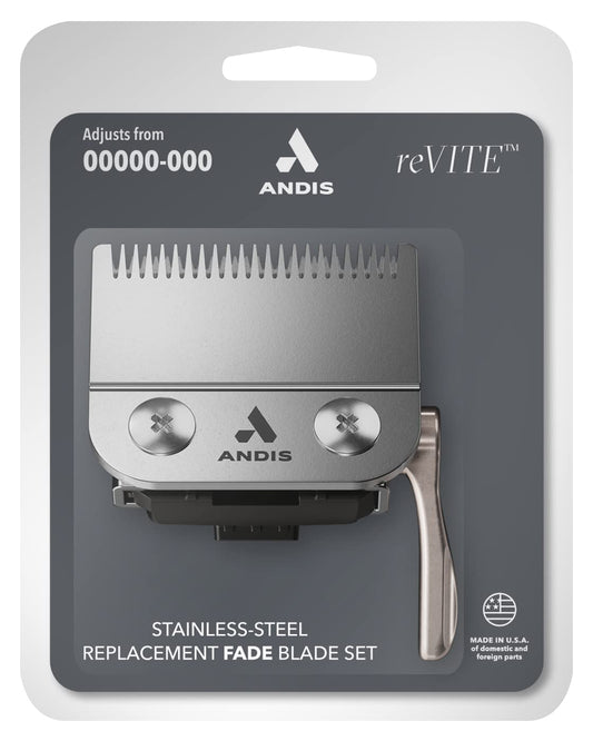 Andis 86015 Revite Fade Clipper Replacement Stainless Steel Blade