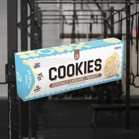 Nanosupps Protein Cookies (8X16G) Coconut Caramel Peanut - Functional Food - Protein Snacks
