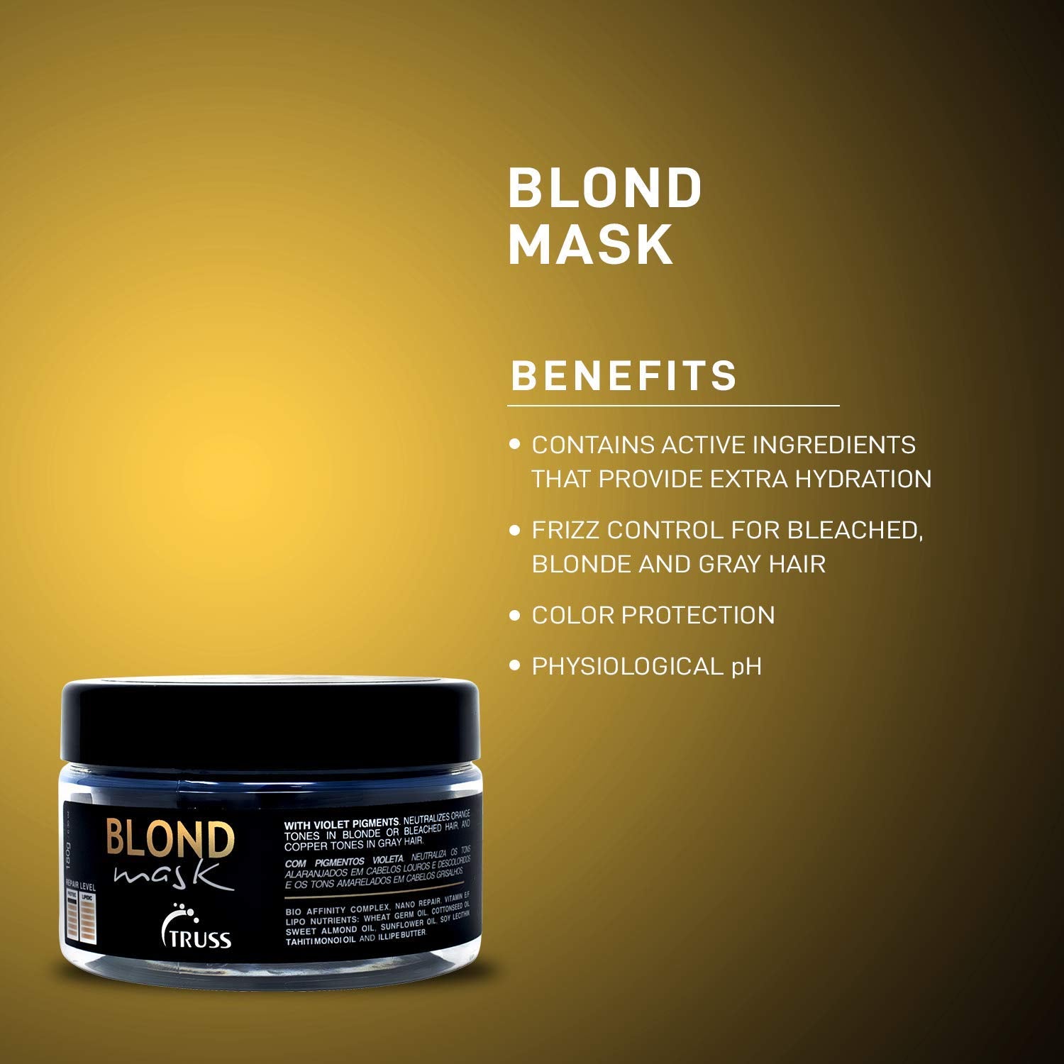 TRUSS Blond Shampoo and Conditioner Set Bundle with Blond Mask : Beauty & Personal Care