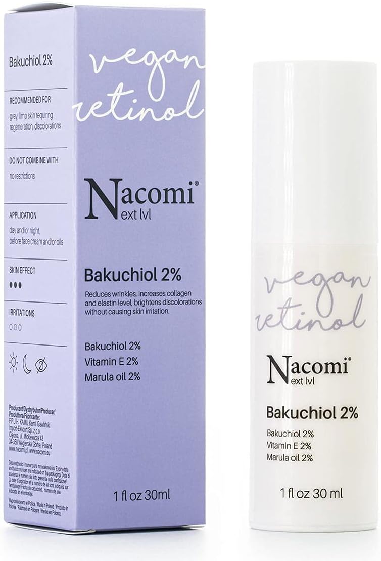 Nacomi Bakuchiol Serum 2% 30 Ml Exfoliation Of The Epidermis And Support Their Renewal