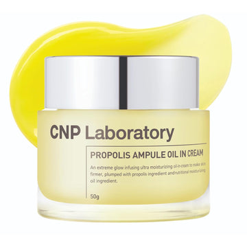 Cnp Propolis Ampule Oil-In-Cream - Moisturizing Cream With Propolis Extract, 5 Oil Blend, Ceramide & Hyaluronic Acid For Firm, Radiant Skin, Korean Skin Care (50G / 1.76 Fl. Oz)