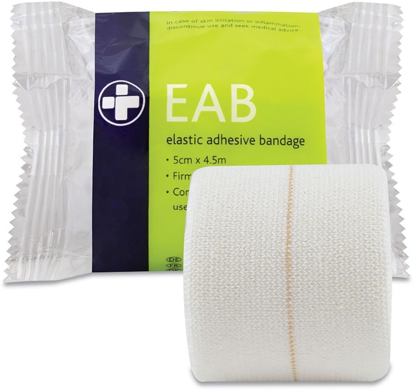 Reliance Medical Elastic Adhesive Bandage (Eab) - Ideal For Sports And Occupational Injuries, High Strength And Firm Support, 5 Cm X 4.5 M, Pack Of 11