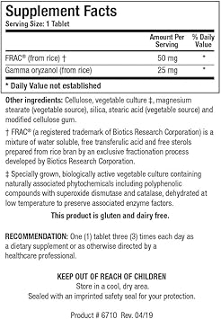 Biotics Research, Gammanol Forte 90 Tablets