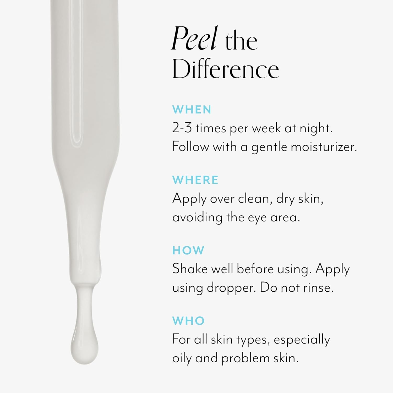 Bliss Clear Genius Clarifying Overnight Liquid Peel - 1 Fl Oz - Clear Pores & Exfoliate Skin - Non-Irritating - Clean - Vegan & Cruelty-Free : Beauty & Personal Care