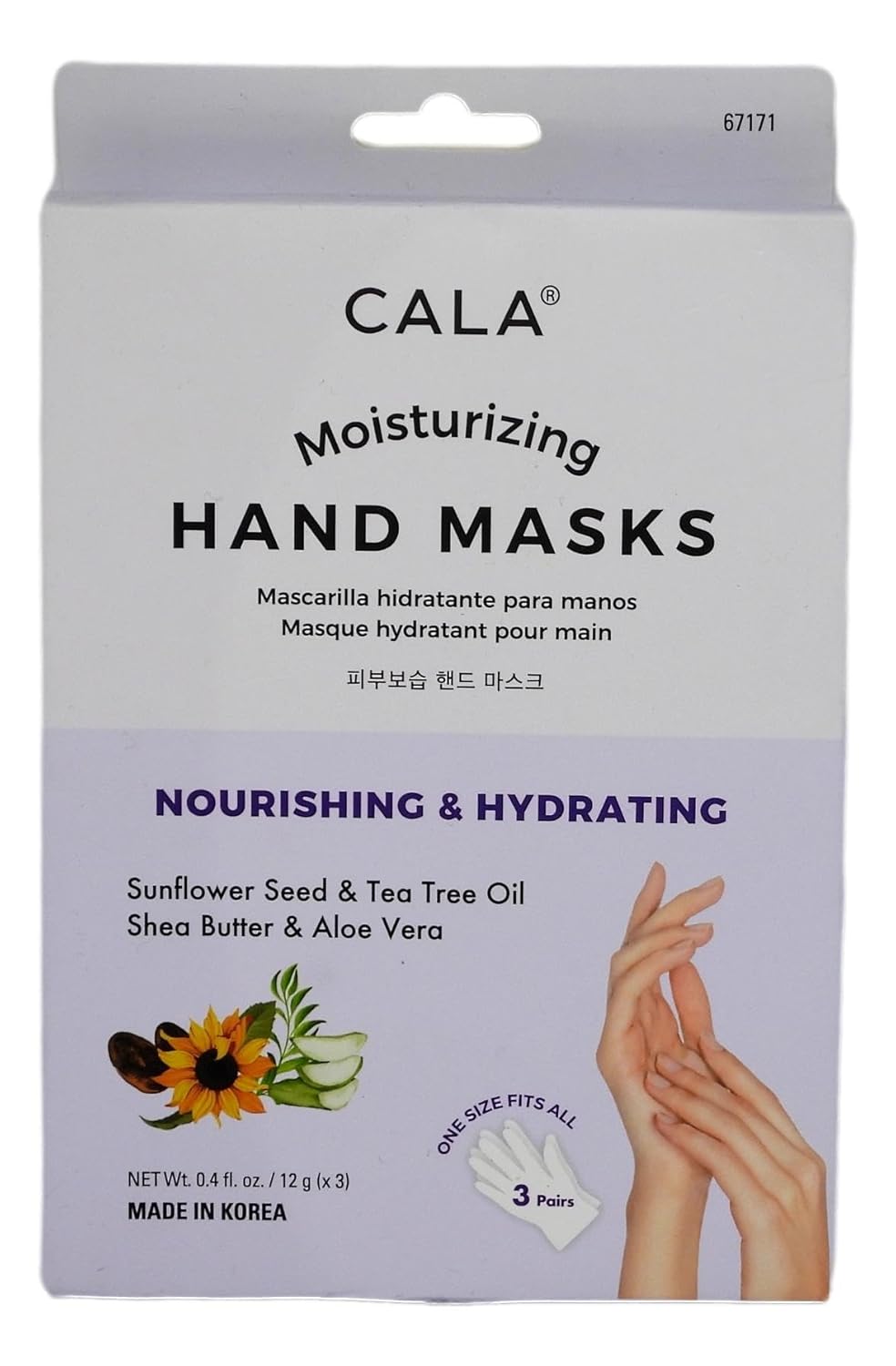Cala Moisturizing Hand Masks 3 Count, 3 Count : Beauty & Personal Care