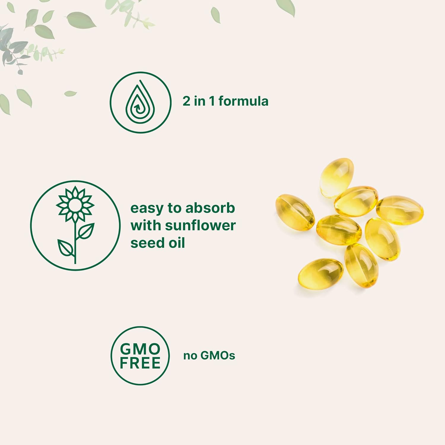 Micro Ingredients Vitamin D3 5,000Iu + K2 100Mcg Softgels & Multi Collagen Protein Powder Bundle 2 Pack | Essential Sunshine Vitamins | Grass-Fed Collagen Peptides