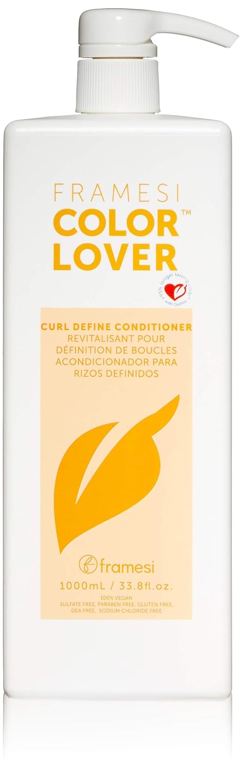 Framesi Color Lover Curl Define Conditioner, Conditioner For Curly Hair With Quinoa, Color Treated Hair