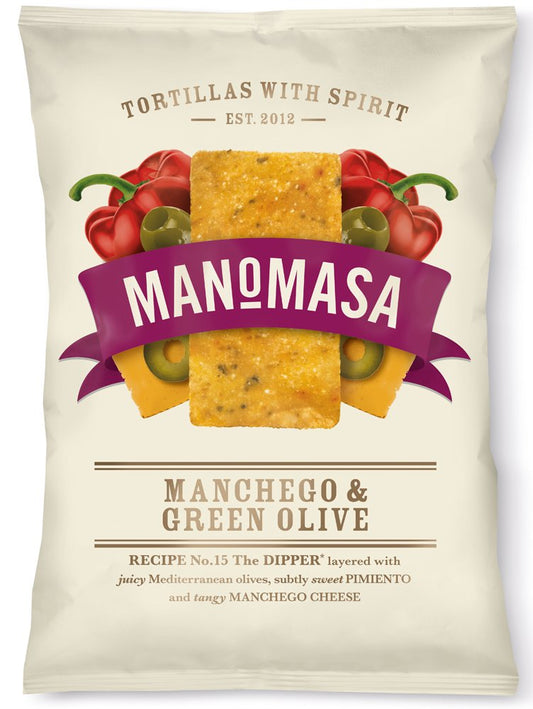 Manomasa Manchego & Green Olive Tortilla Chips 160G