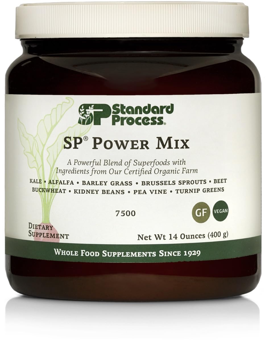 Standard Process Sp Power Mix, Plant-Based Superfood Powder, 14 Oz, 30-Day Supply