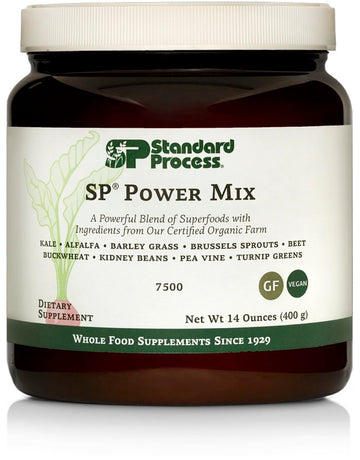 Standard Process Sp Power Mix, Plant-Based Superfood Powder, 14 Oz, 30-Day Supply