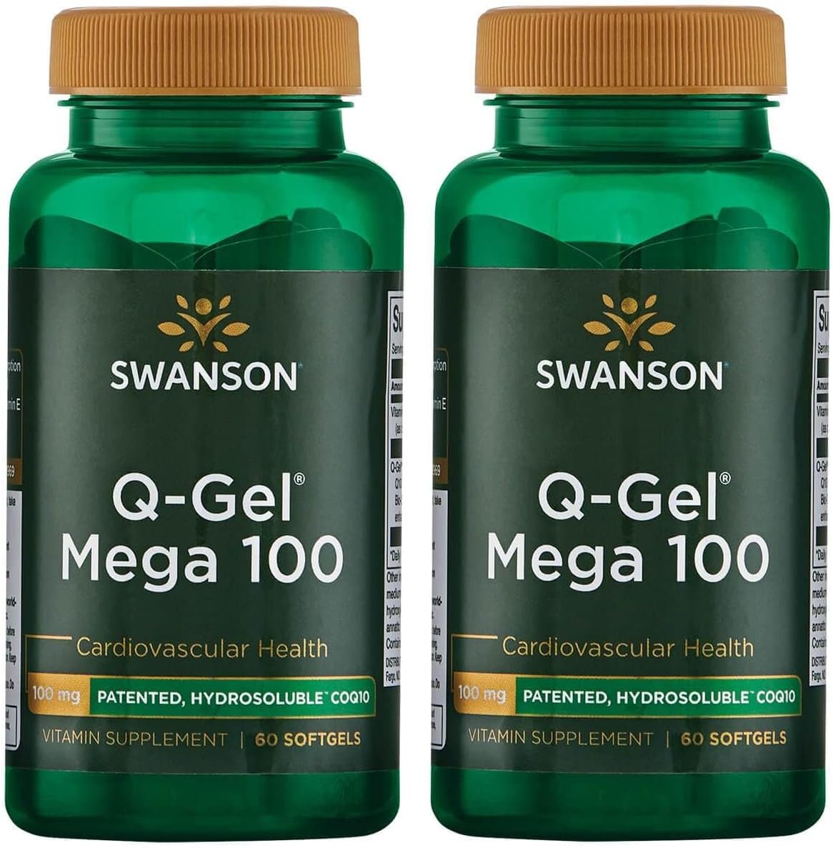 Swanson Q-Gel Mega 100 100 Milligrams 60 Sgels (2 Pack)