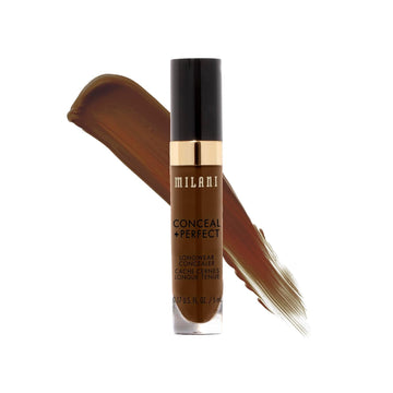Milani Conceal + Perfect Longwear Concealer - Cool Cocoa (0.17 Fl. Oz.) Vegan, Cruelty-Free Liquid Concealer - Cover Dark Circles, Blemishes & Skin Imperfections For Long-Lasting Wear