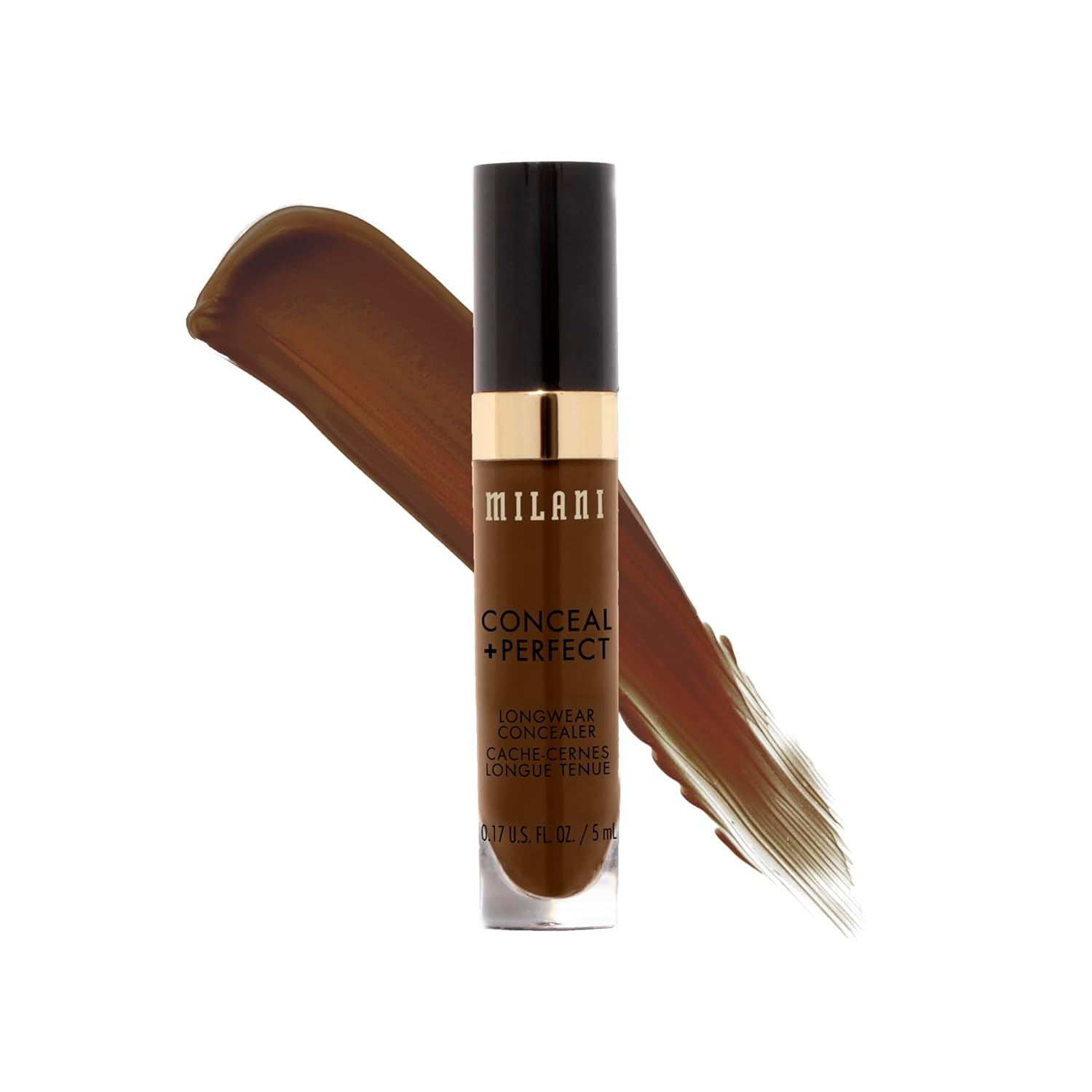 Milani Conceal + Perfect Longwear Concealer Full Coverage Infused With Hyaluronic Acid & Vitamin E, Cover Dark Circles, Blemishes & Skin Imperfections For Long-Lasting Wear - Medium Beige